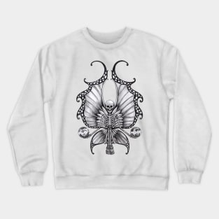 Fairy skeletons surrealist tattoo. Crewneck Sweatshirt